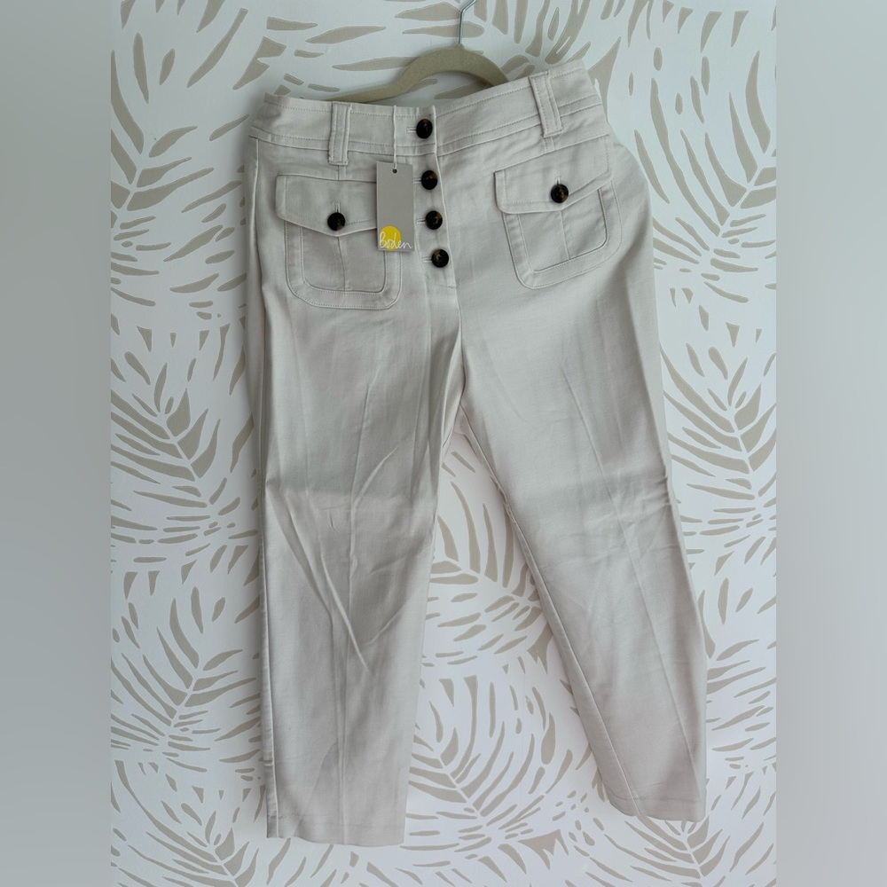 Boden Cream High Rise Jeans with tags